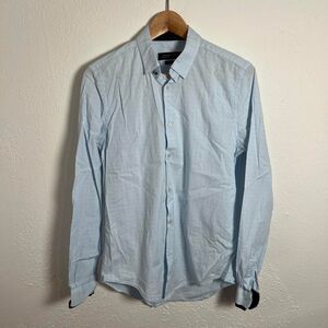 Zara Men's Blue Shirt